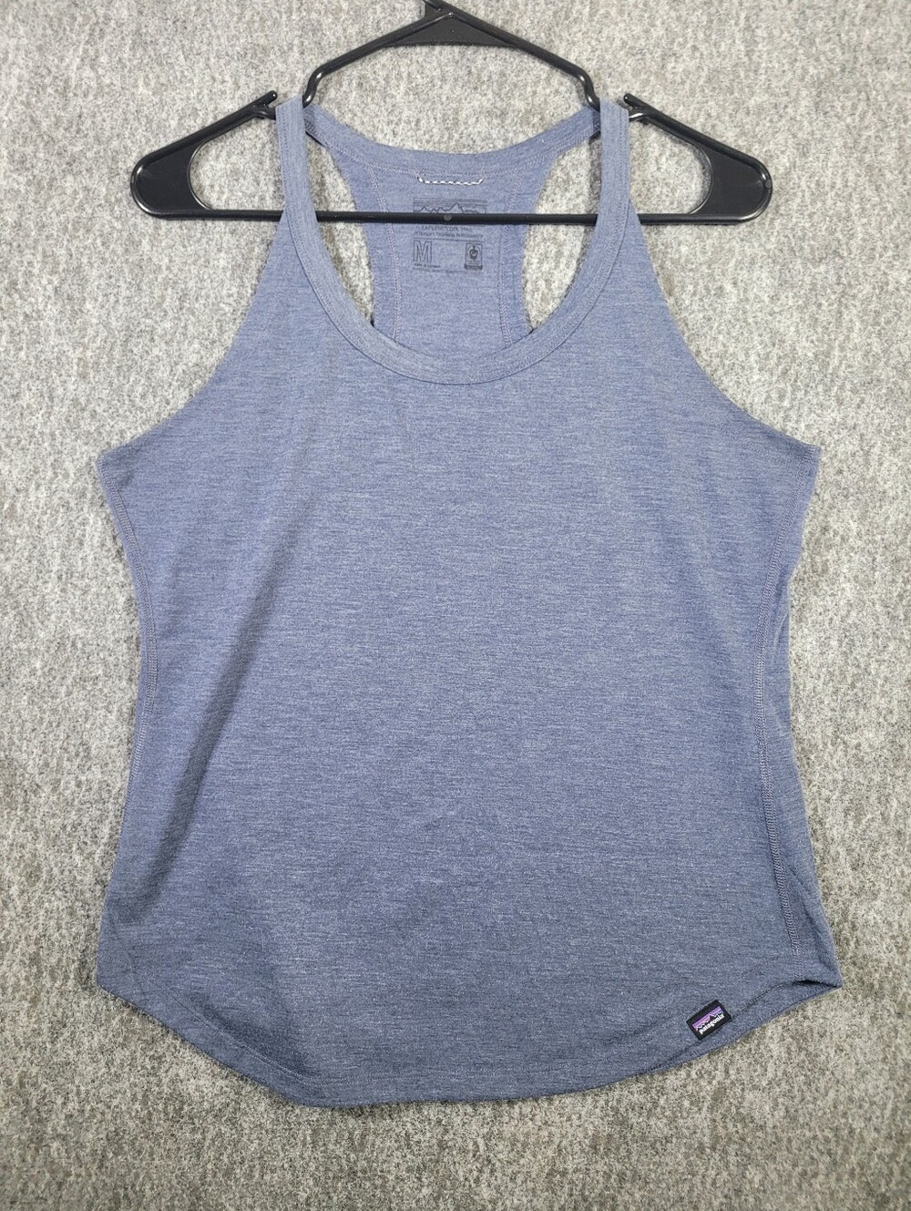 Patagonia Capilene Cool Trail Tank Top Womens Size M Medium Blue Activewear Hike